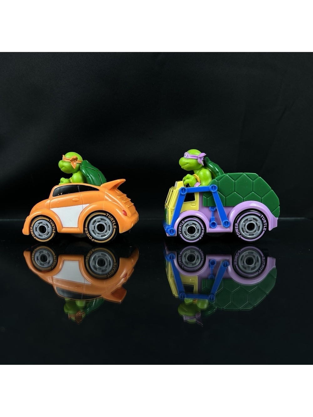 TMNT Rad Rip Racers Michelangelo Donatello Raphael Leonardo with 2 Rip Cords - Picture 3 of 15